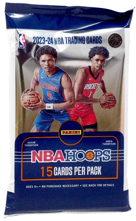 NBA Panini 2023-24 Hoops Basketball Trading Card BLASTER Pack (15 Cards ...