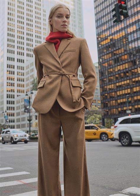 Wool-blend suit trousers - Women | MANGO Serbia