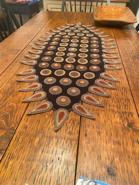 Image result for Wool Penny Rug Pattern Scallop