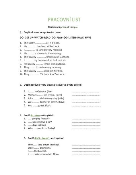 Pracovní list - slovní druhy online worksheet for 4.třída
