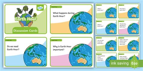 Earth Hour Discussion Cards