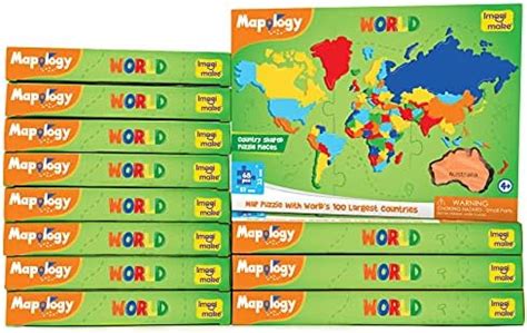 Buy Imagimake: Mapology World- World Map and its Countries- Learning ...