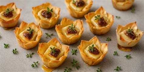 Lavender Honey Glazed Brie Phyllo Cups with Fig & Thyme – Nectarous