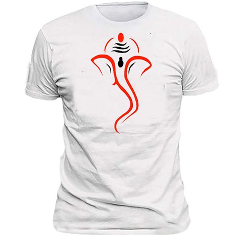 Buy ArtGalleryBazaar Lord Ganesha Printed T-Shirt Special for Ganesha ...