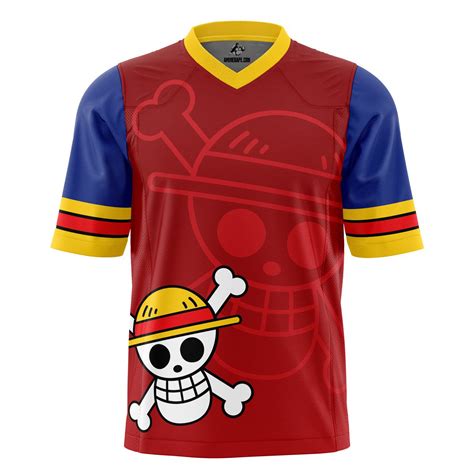 Luffy Straw Hats One Piece American Football Jersey - AnimeBape