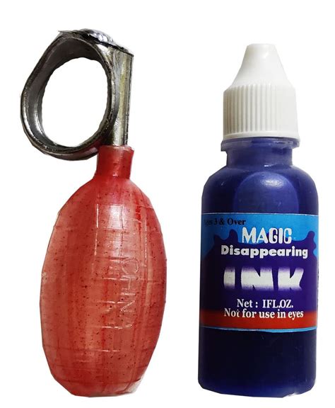 Buy BITONA® 1 pcs Magic Ink Fake Ink Bottle with 1 Squirit Finger Water ...