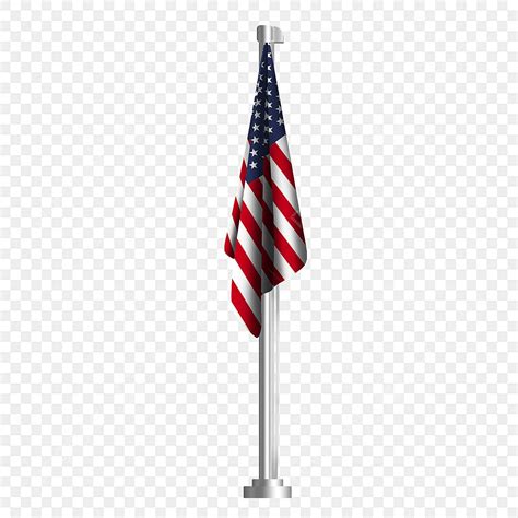 American Flag Pole Png