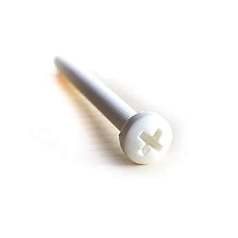 DANXQ White PP Long Plastic Cross Machine Screw,M6 x (25-60),60 PCS ...
