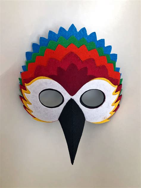 Colorful Bird Mask for Kids