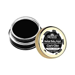 Buy Mexmy Feel Eighteen Herbal Baby Kajal Black For Newborn - 100% ...