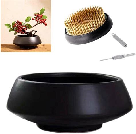 Eggone Ceramic Flower Pot Flower Arrangement Set Japanese Ikebana ...