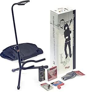 Stagg GAP-E Accessory Package for the Electric Guitar with a Stand, Gig ...