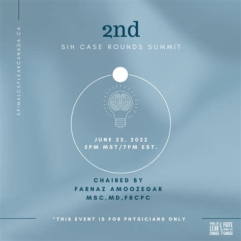 About Canada - wide SIH case rounds *for physicians only — SPINAL CSF LEAK CANADA