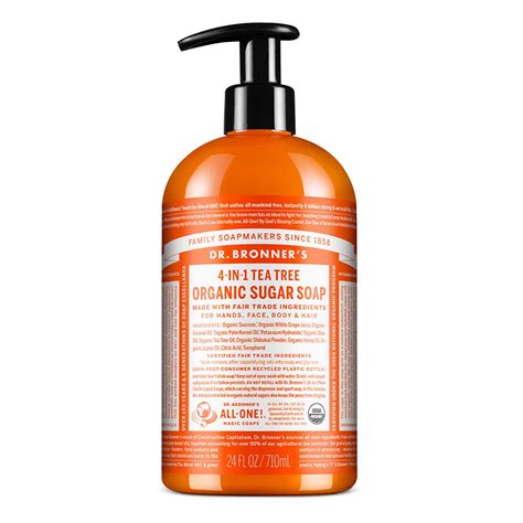 Buy Dr. Bronner's Organic Sugar Soap - (Tea Tree, 24 oz) Online at Low ...