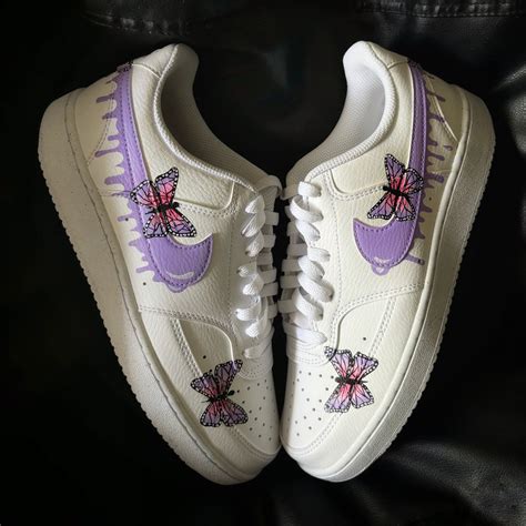 Nike Court Vision x lavender butterfly drip – Knickgasm