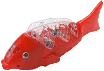 Rotating Funny Ground Walking Electric Fish Toy for Kids | Musical ...