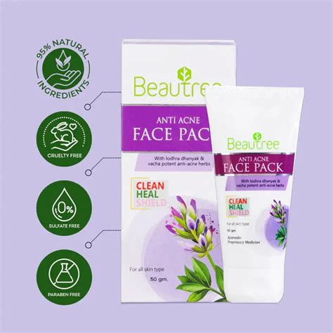 Beautree Anti Acne Face Pack freeshipping - ayurchemstore