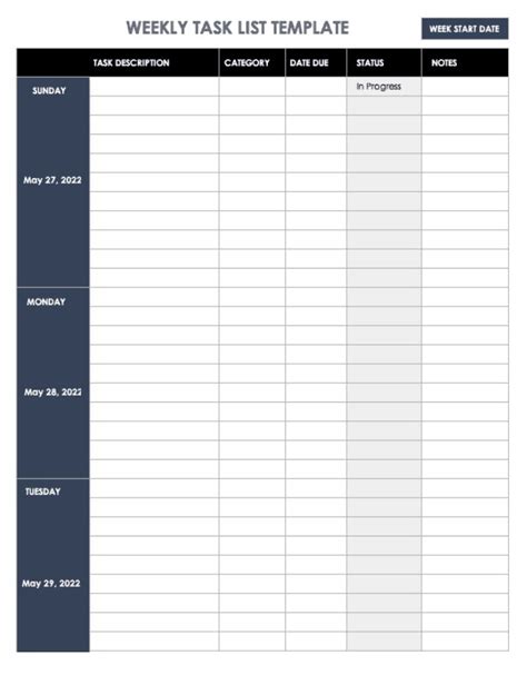 Image result for Task List Template