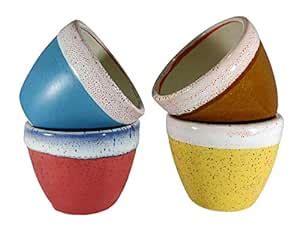 UrbanRoots Ceramic Pot for Succulent (3 inch) (Combo) : Amazon.in ...