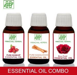 Himachal Herbal ROSEHIP-SANDALWOOD-ROSE ESSENTIAL OIL FOR COSMETIC SOAP ...