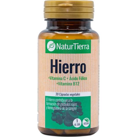 Comprar Hierro con vitamina C, ácido fólico, y vitamina B12 envase 30 ...
