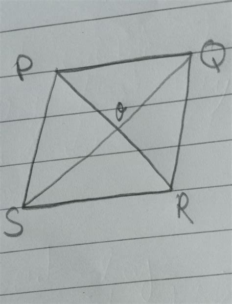 Que - 3 - Draw a quadrilateral PQRS with two of its diagonals. Name the ...