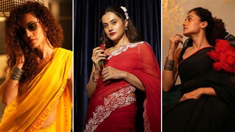 5 Stunning Taapsee Pannu Inspired Saree Designs | Herzindagi