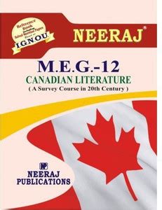 IGNOU MEG-12 Canadian Literature (Including Solved Question Papers ...