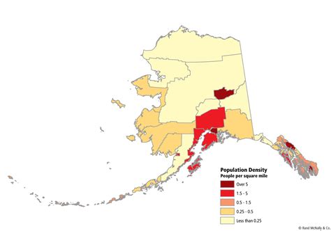 Map Of Alaska By Population Density