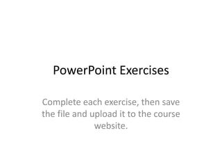 Image result for PowerPoint Exercises for Beginners PDF