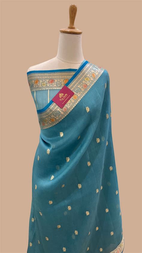 Pure Kora Silk Handloom Banarasi Saree – The Crafts Banaras