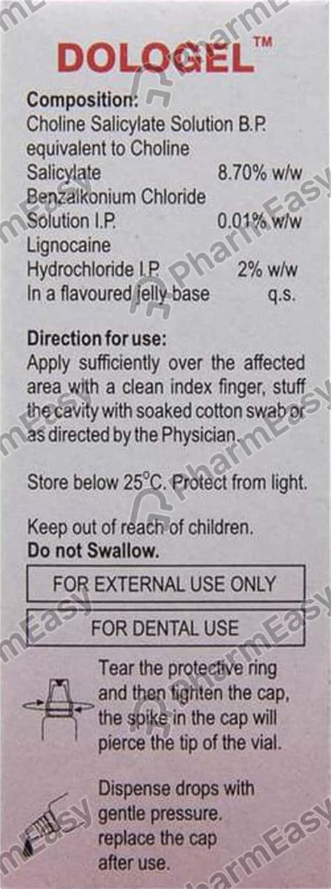 Dologel Gel 15gm: Uses, Side Effects, Price & Dosage | PharmEasy