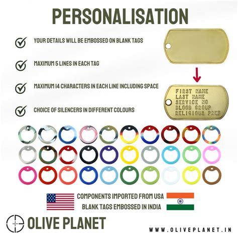 Buy the Best Custom Made Army Dog Tags in India | Olive Planet – tagged ...