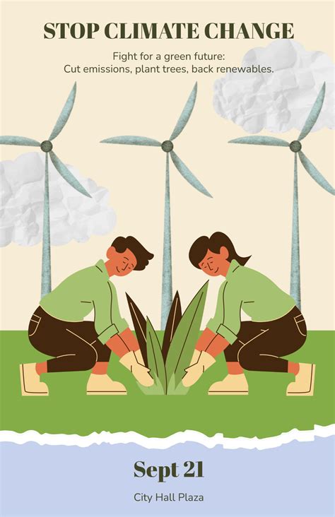 Free Global Warming Poster Template to Edit Online