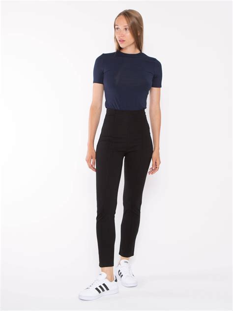 Black Ponte Knit Slim Leg Pant | Ripley Rader