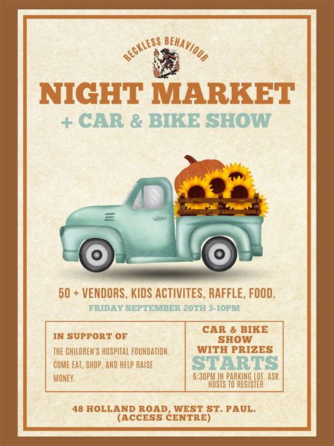 Reckless Behaviour Presents: Night Market + Car & Bike Show , West St ...