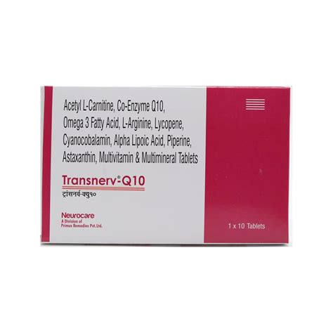 Transnerv-Q10 - Strip of 10 Tablets : Amazon.in: Health & Personal Care