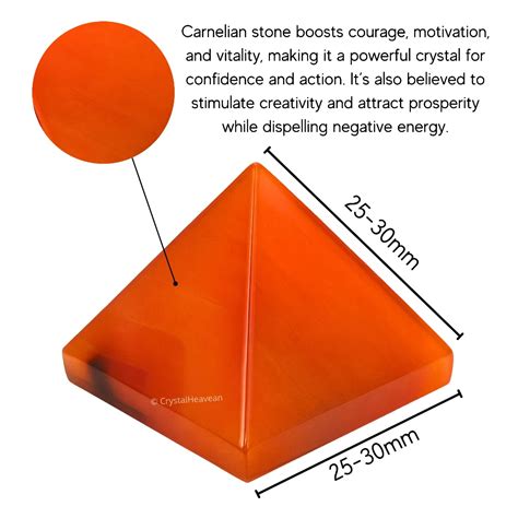 Carnelian Pyramid - Premium Crystal Pyramids