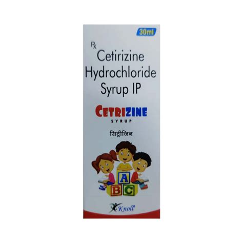 Cetrizine 5 MG/5ML Syrup (30): Uses, Side Effects, Price & Dosage ...