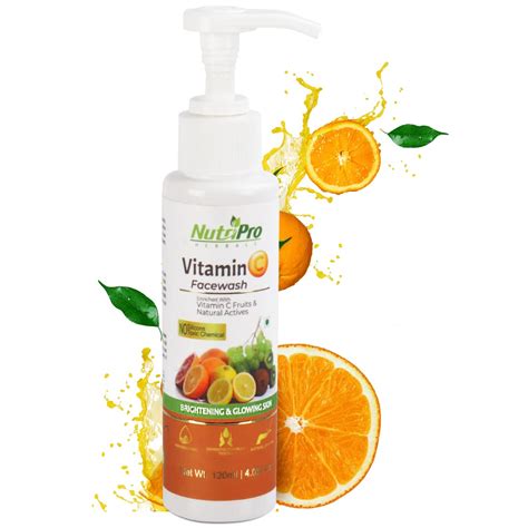 NutriPro Vitamin C Face Wash | Enriched With Vitamin C Fruits & Natural ...