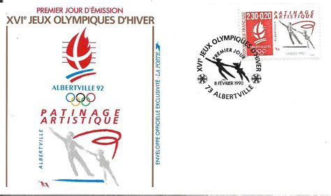 Stamps of France on 1992 Winter Olympics Albertville – France 1990 ...