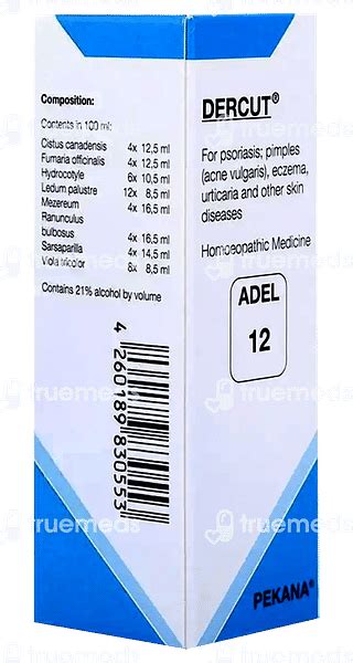 Adel 12 Dercut Drop 20 Ml - Uses, Side Effects, Dosage, Price | Truemeds