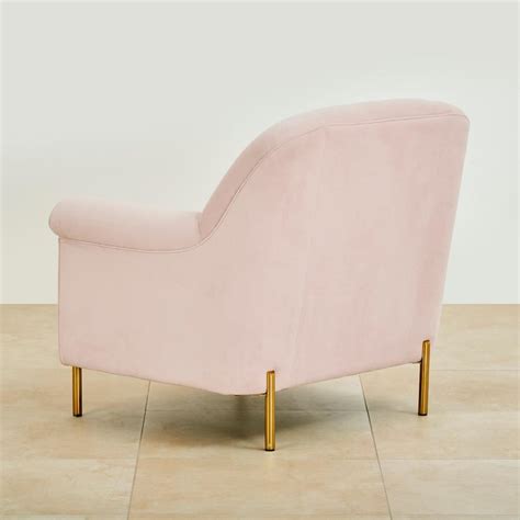 Buy Monarch Velvet Accent Chair - Pink from Home Centre at just INR 73950.0