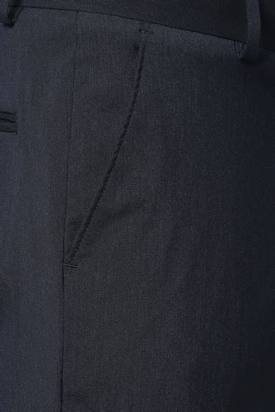 Buy Men Navy Solid Regular Fit Formal Trousers Online - 492924 | Peter ...