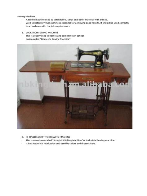 Sewing Machine Types 的图像结果