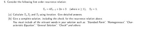 Image result for First Order Recurrence Relation