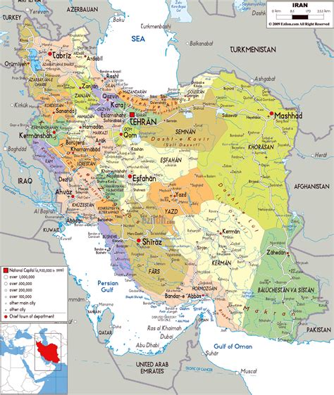 Maps of Iran | Detailed map of Iran in English | Tourist map of Iran | Road map of Iran ...