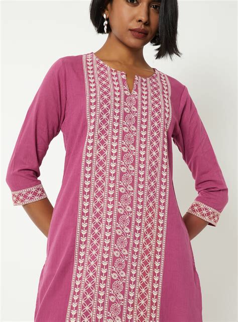 Buy Women Embroidered A-line Kurta Online at just Rs. 599.0 ...