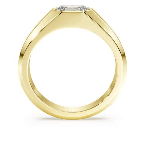 Octagon band ring, Lab-grown diamonds 1.0 ct tw, Octagon shape, 14K ...