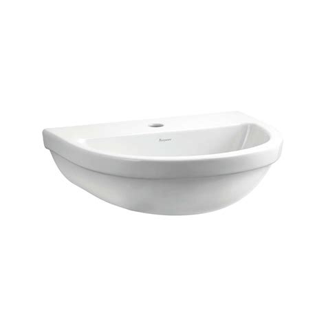 Parryware - Wall Mounted Semi Circle White Wash Basin - Cascade Classic ...